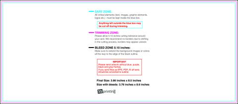 Clubflyer 3.66inx8.5in H Front guideline preview