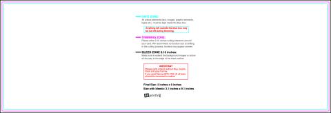 Clubflyer 3inx9in H Front guideline preview