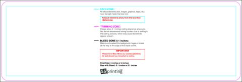 Clubflyer 3inx9in Round guideline preview