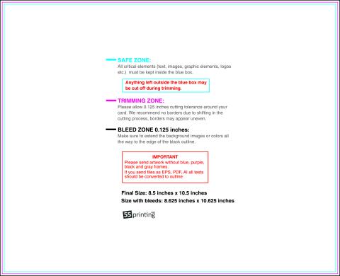 Staggeredcutflyer 8.5inx10.5in H 8 .25inch Front guideline preview