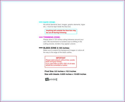 Staggeredcutflyer 8.5inx10.5in H 8 .50inch Front guideline preview