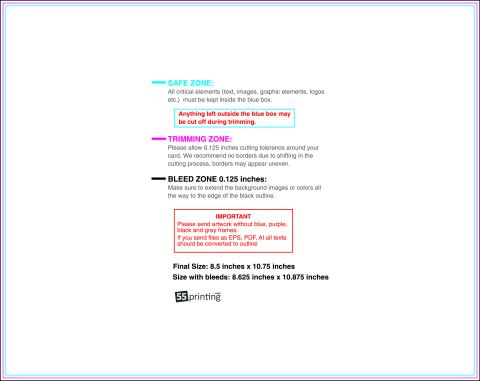 Staggeredcutflyer 8.5inx10.75in H 8 .25inch Front guideline preview