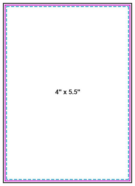 Gift Certificate 4inx5.5in Back guideline preview