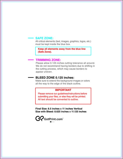 Letterhead 8.5inx11in V Front guideline template 8.5" × 11" JPG