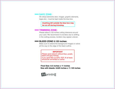 Notepad 8.5inx11in H Front guideline preview