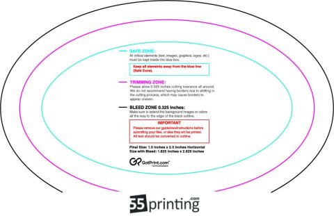 Magnet 1.5inx2.5in H Oval guideline preview