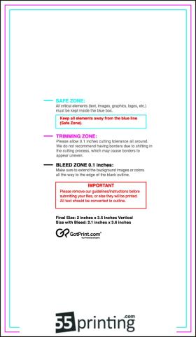 Magnet 2inx3.5in V guideline preview
