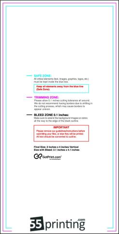 Magnet 2inx4in V guideline preview