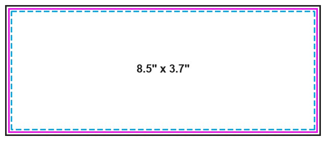 Mug Wrap 11oz 8.5inx3.7in guideline preview