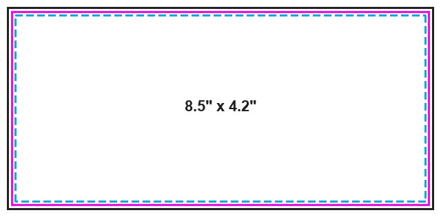 Mug Wrap 15oz 8.5inx4.2in guideline preview