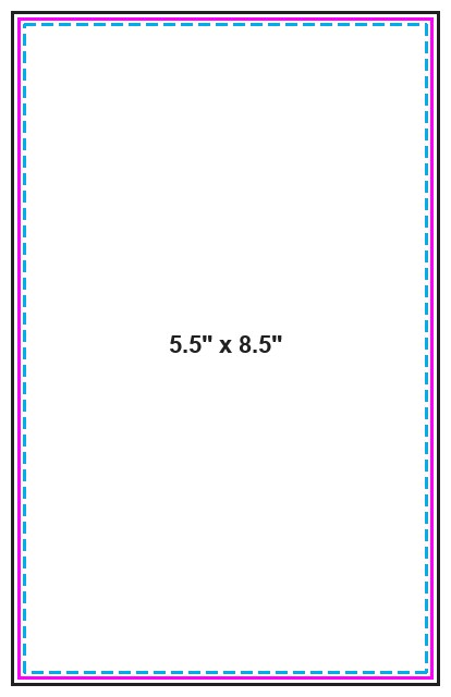 Notepad 5.5inx8.5in V guideline preview