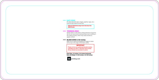 Windowperfs 12inx24in H Round Front guideline preview