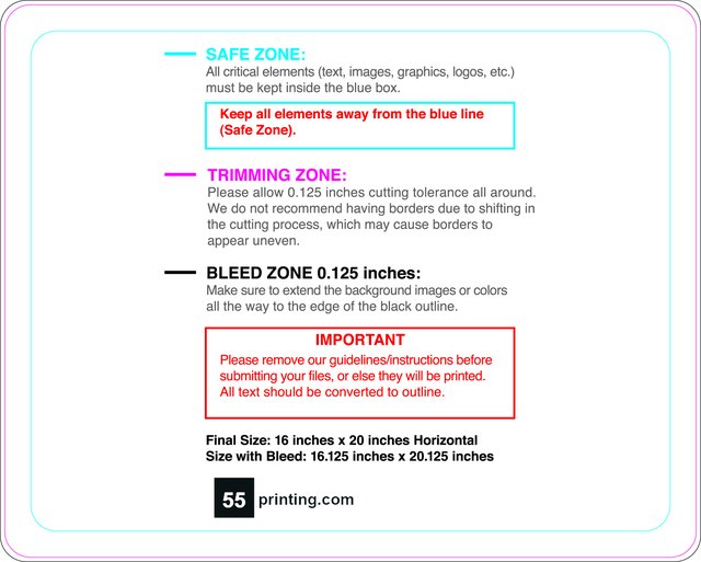 Windowperfs 16inx20in H Round Front guideline preview