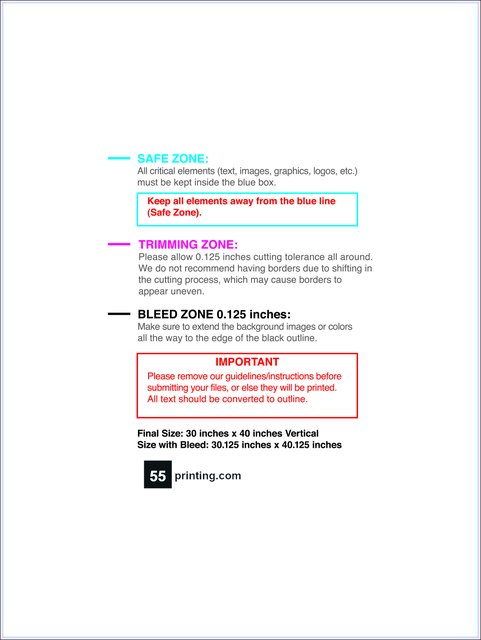 Windowperfs 30inx40in V Front guideline preview