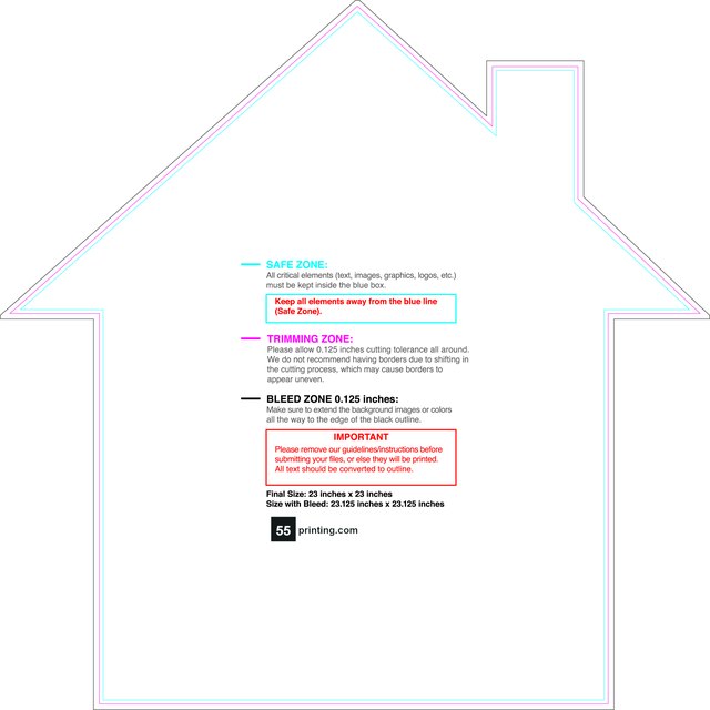 Windowperfs House 23inx23in R Front guideline preview