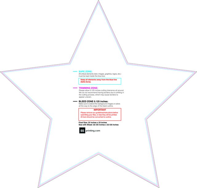 Windowperfs Star 22inx23in Front guideline preview