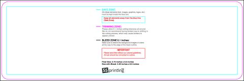 Postcard 2.75inx8.5in Round guideline preview