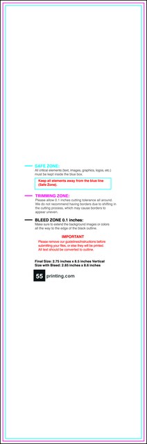 Postcard 2.75inx8.5in V Front guideline preview