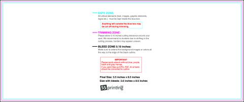 Postcard 3.5inx8.5in H Front guideline preview