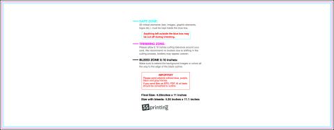 Postcard 4.25inx11in H Front guideline preview