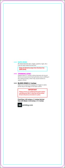 Postcard 4.25inx11in V Round Front guideline template 4.25" × 11" JPG