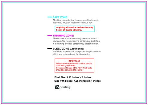 Postcard 4.25inx6in H Front guideline preview