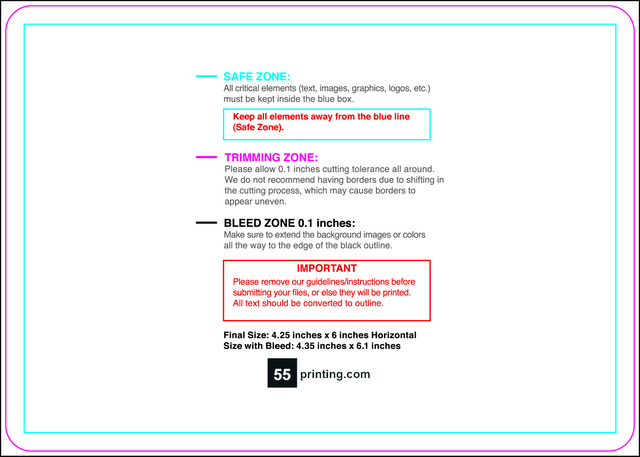 Postcard 4.25inx6in H Round Front guideline template 4.25" × 6" JPG