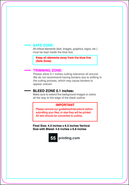 Postcard 4.5inx6.5in V Round Front guideline preview