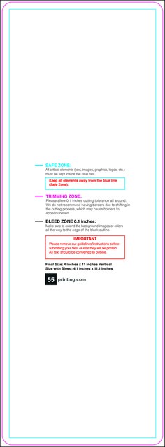 Postcard 4inx11in V Round Front guideline preview