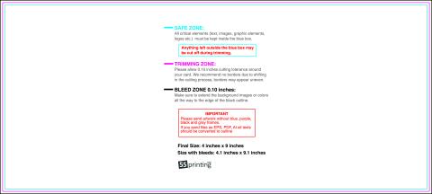 Postcard 4inx9in H Front guideline preview