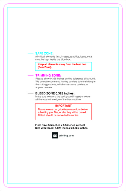 Postcard 5.5inx8.5in V Round Front guideline preview