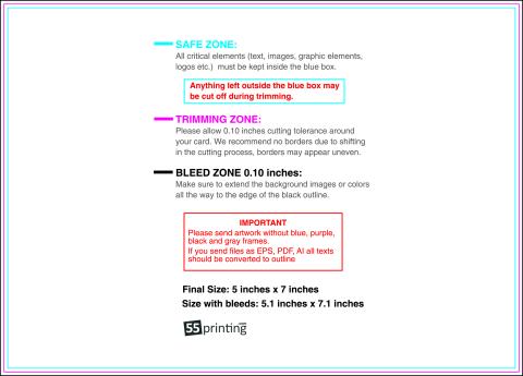 Postcard 5inx7in H Front guideline preview