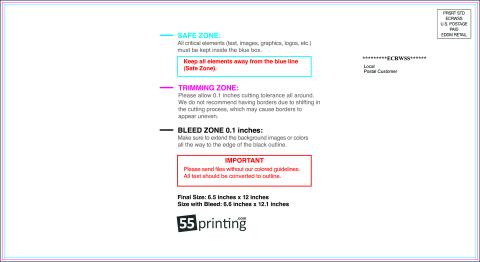 Postcard 6.5inx12in H Front Eddm Side guideline preview