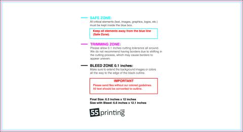 Postcard 6.5inx12in H Front guideline preview