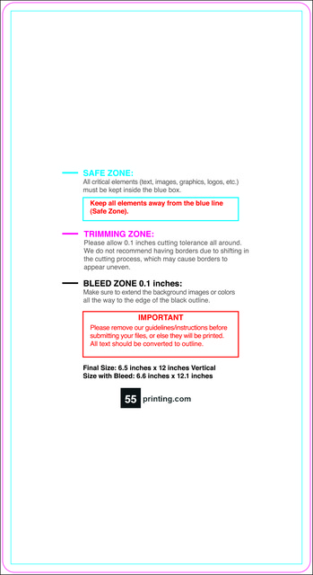 Postcard 6.5inx12in V Round Front guideline preview