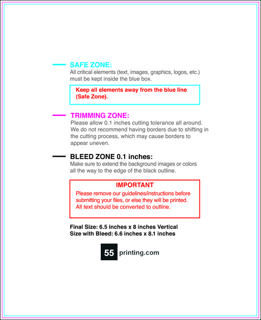 Postcard 6.5inx8in V Front guideline preview