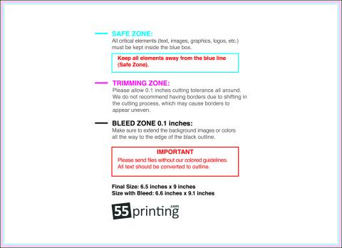 Postcard 6.5inx9in H Front guideline preview