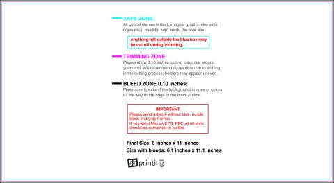 Postcard 6inx11in H Front guideline preview