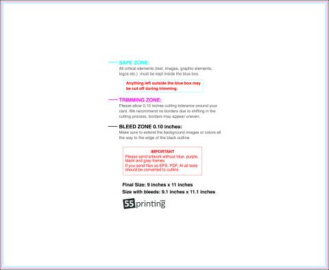 Postcard 9inx11in H Front guideline preview