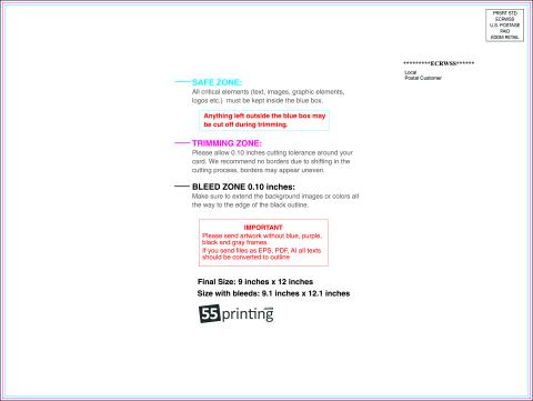 Postcard 9inx12in H Front Eddm Side guideline preview