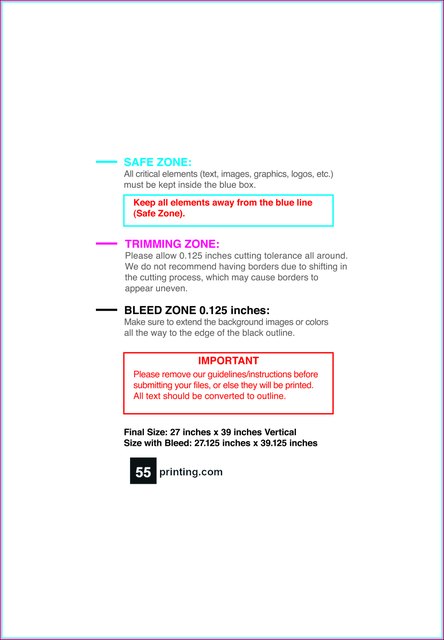Poster 27inx39in V Front guideline preview
