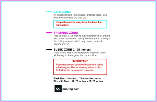 Posterwide 11inx17in H Front guideline preview