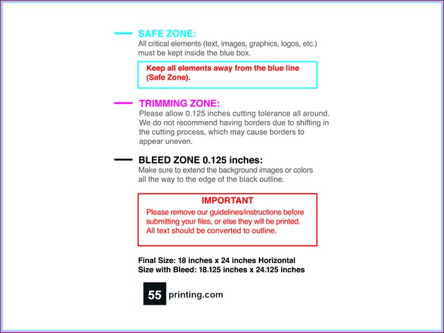 Posterwide 18inx24in H Front guideline preview
