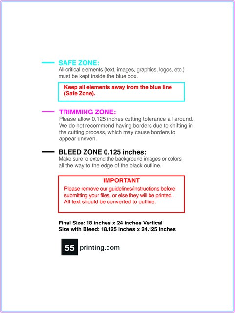 Posterwide 18inx24in V Front guideline preview