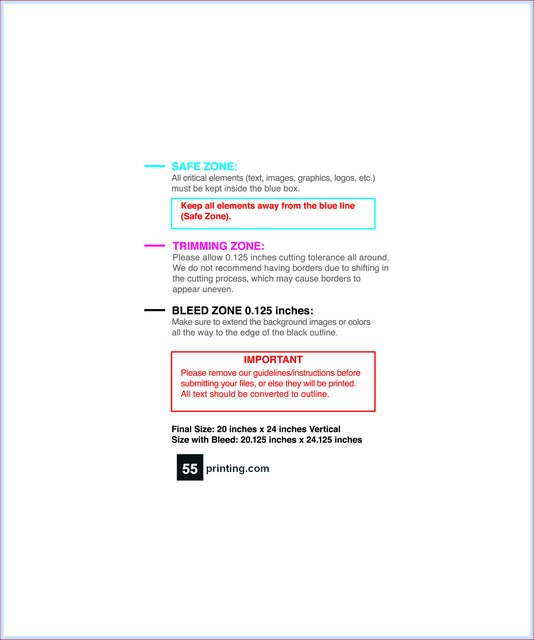 Posterwide 20inx24in V Front guideline preview