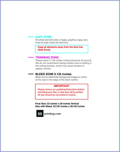 Posterwide 22inx28in V Front guideline preview