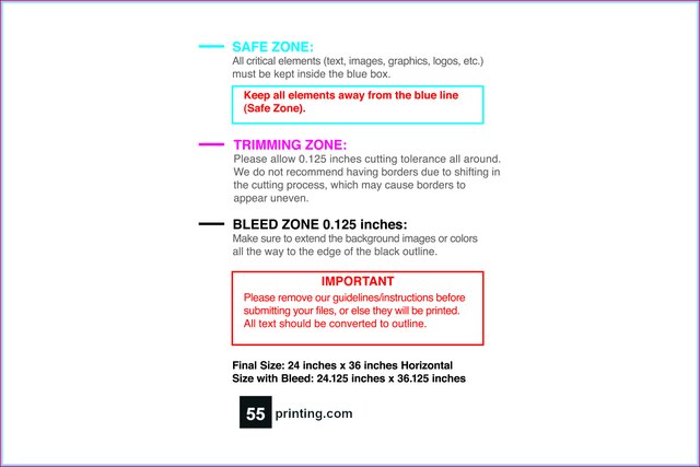 Posterwide 24inx36in H Front guideline preview