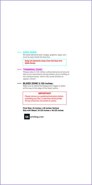 Posterwide 24inx48in V Front guideline preview