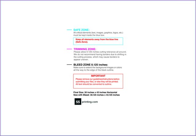 Posterwide 30inx43in H Front guideline preview