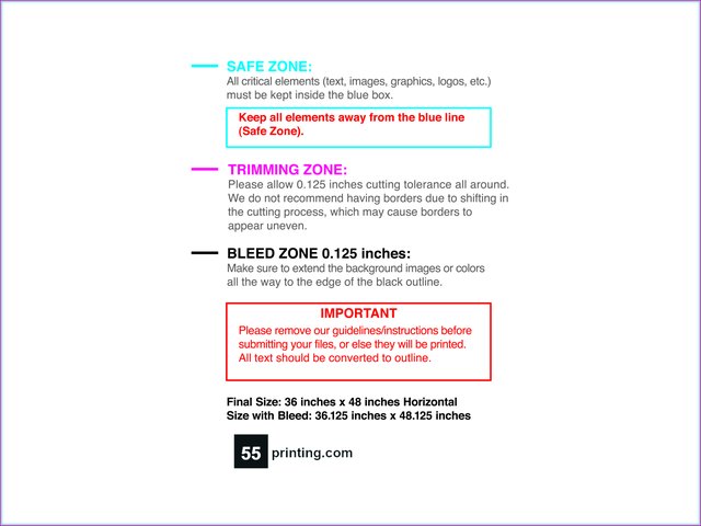 Posterwide 36inx48in H Front guideline preview